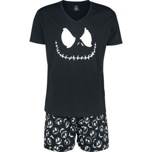 The Nightmare Before Christmas Jack Face & Skull pyžama černá