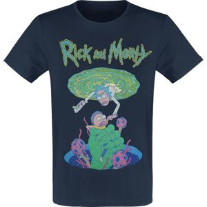 Rick And Morty Hand Tričko tmavě modrá