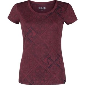 Black Premium by EMP T-Shirt mit keltischen Ornamenten Dámské tričko bordová