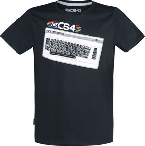 Commodore 64 C64 - Keyboard tricko černá