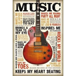 Music Is Passion Music Is Passion plakát vícebarevný