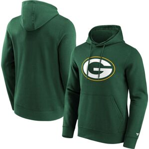 Fanatics Green Bay Packers Logo Mikina s kapucí tmave zelená