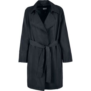 Urban Classics Dámský, minimalistický trenčkot Dámský kabát černá