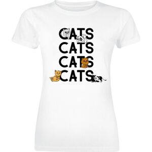 Tierisch Cats Cats Cats Cats Dámské tričko bílá