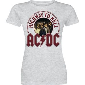 AC/DC Highway To Hell Dámské tričko smíšená svetle šedá