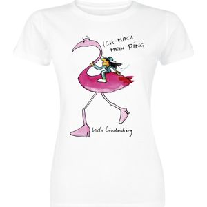 Udo Lindenberg Flamingo Shirt dívcí tricko bílá