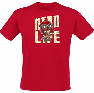 Funko Marvel - Deadpool Nerd Life Tričko červená