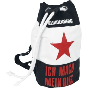 Udo Lindenberg Ich mach mein Ding - Seesack Cestovní batoh/vak cerná/cervená/bílá