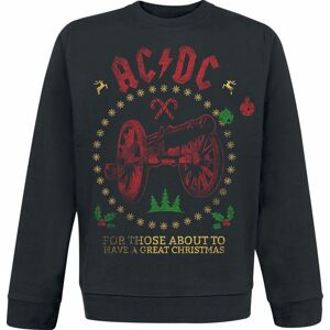 AC/DC Christmas For Those About To Rock Mikina černá