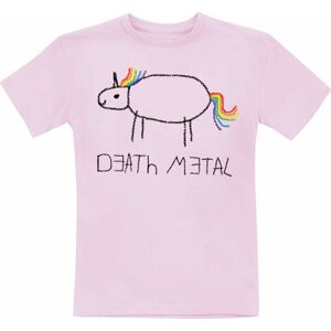 Death Metal Unicorn Kids - Death Metal Unicorn detské tricko světle růžová