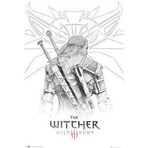 The Witcher 3 - Wild Hunt - Geralt Sketch plakát vícebarevný