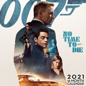 James Bond 2021 Nástenný kalendár vícebarevný