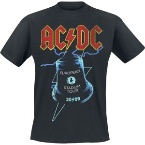 AC/DC European Stadium Tour 200 Tričko černá