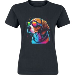 Tierisch Cool Beagle Dámské tričko černá