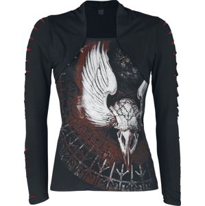 Alchemy England Helheim's Raven dívcí triko s dlouhými rukávy černá
