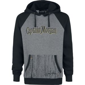 Captain Morgan Original Spiced Gold Rum mikina s kapucí smíšená šedo-černá