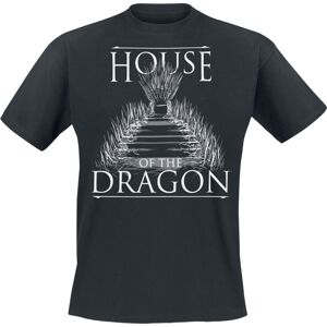 Game Of Thrones House Of The Dragon - To The Throne Tričko černá