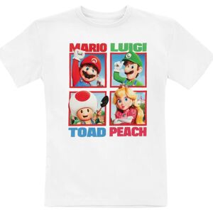 Super Mario The Gang detské tricko bílá