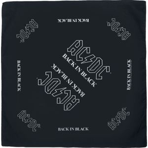 AC/DC Back in Black - Bandana Bandana - malý šátek černá