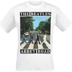 The Beatles Abbey Road Block Title Tričko bílá