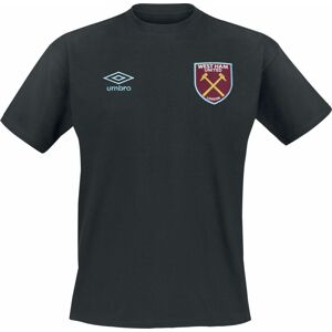 West Ham United Umbro Small Logo Tee Tričko černá