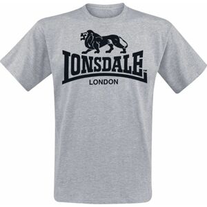 Lonsdale London Logo Tričko šedá