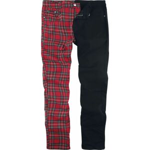 Banned Alternative Kalhoty Split Kalhoty cervená/cerná