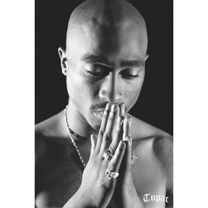 Tupac Shakur Pray plakát cerná/bílá