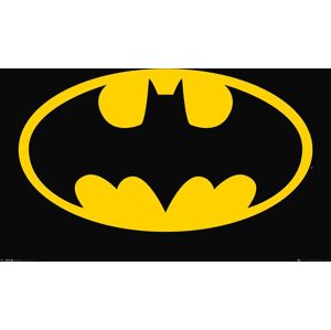 Batman Bat Symbol plakát cerná/žlutá