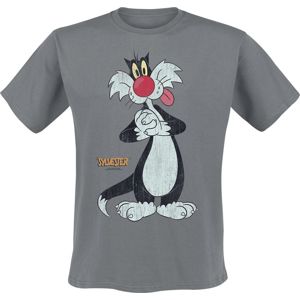 Looney Tunes Sylvester Tričko smíšená svetle šedá