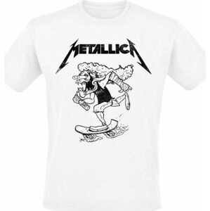 Metallica Hetfield Skates Tričko bílá