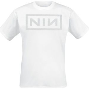 Nine Inch Nails Classic Logo Tričko bílá