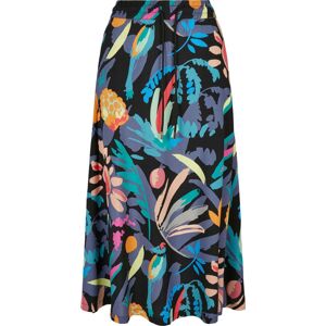 Urban Classics Ladies Viscose Midi Skirt Maxi sukně vícebarevný