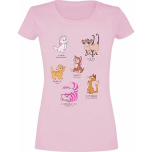 Disney Classics Cat Breeds Dámské tričko světle růžová