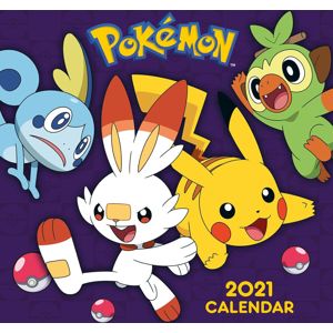 Pokémon Nástěnný kalendář 2021 Nástenný kalendár vícebarevný