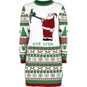 Ugly Christmas Sweater Elfie Stick Šaty vícebarevný
