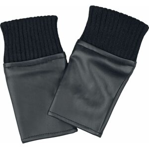 Urban Classics Half Finger Synthetic Leather Gloves rukavice černá
