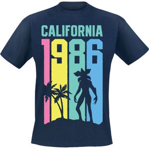 Stranger Things California 1986 Tričko námořnická modrá