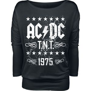 AC/DC TNT 1975 dívcí triko s dlouhými rukávy černá