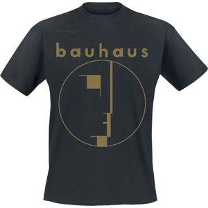 Bauhaus Spirit Logo Gold Tričko černá