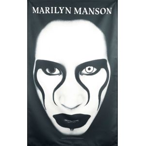 Marilyn Manson Defiant Face Textilní plakát vícebarevný