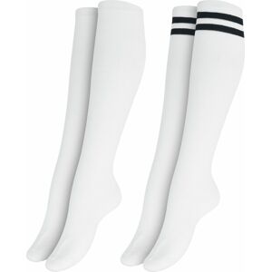 Urban Classics Balení 2 párů dámských univerzitních ponožek Ponožky bílá