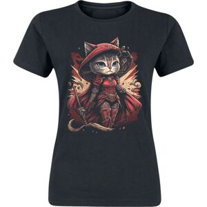 Tierisch Witch Cat Dámské tričko černá