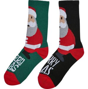 Urban Classics Fancy Santa Socks 2-Pack Ponožky vícebarevný