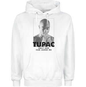 Tupac Shakur Prayer Mikina s kapucí bílá