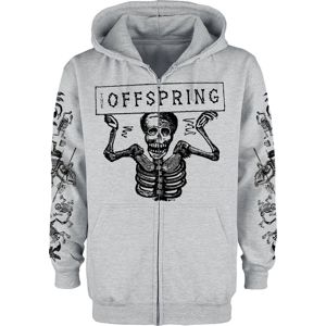 The Offspring Skeletons mikina s kapucí na zip prošedivelá