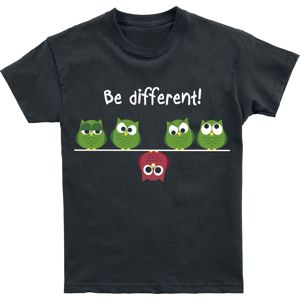 Be Different! detské tricko černá