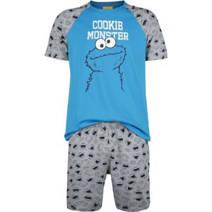 Sesame Street Cookie Monster pyžama šedá