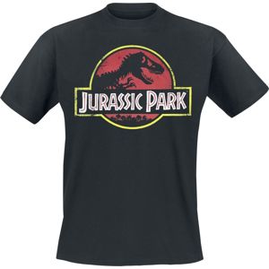 Jurassic Park Classic Logo Tričko černá