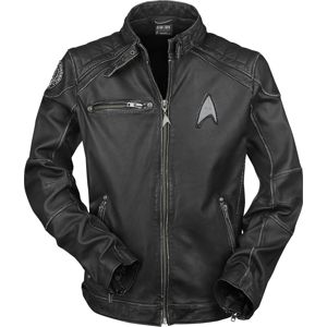 Star Trek Starship Kožená bunda černá